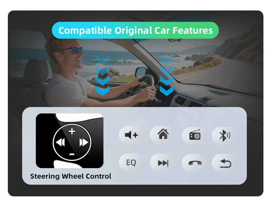 Junsun Android 15 Auto-Intelligenzsysteme für Mitsubishi Outlander 3 GF0W GG0W 2012-2018, kabelloses CarPlay für Apple Auto, 9" – Detail 5