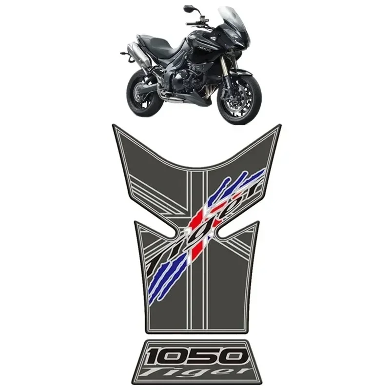 For Triumph Tiger 1050 2006 - 2012 Moto Tank Pad Protector 3D Gel Sticker Decal - D