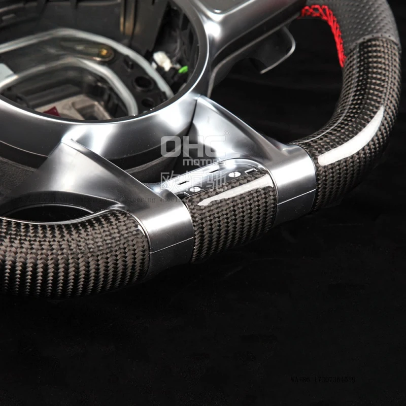 Suitable for 10-22 Mercedes-Benz AMG G63 809 modified high-end components LED carbon fiber car steering wheel