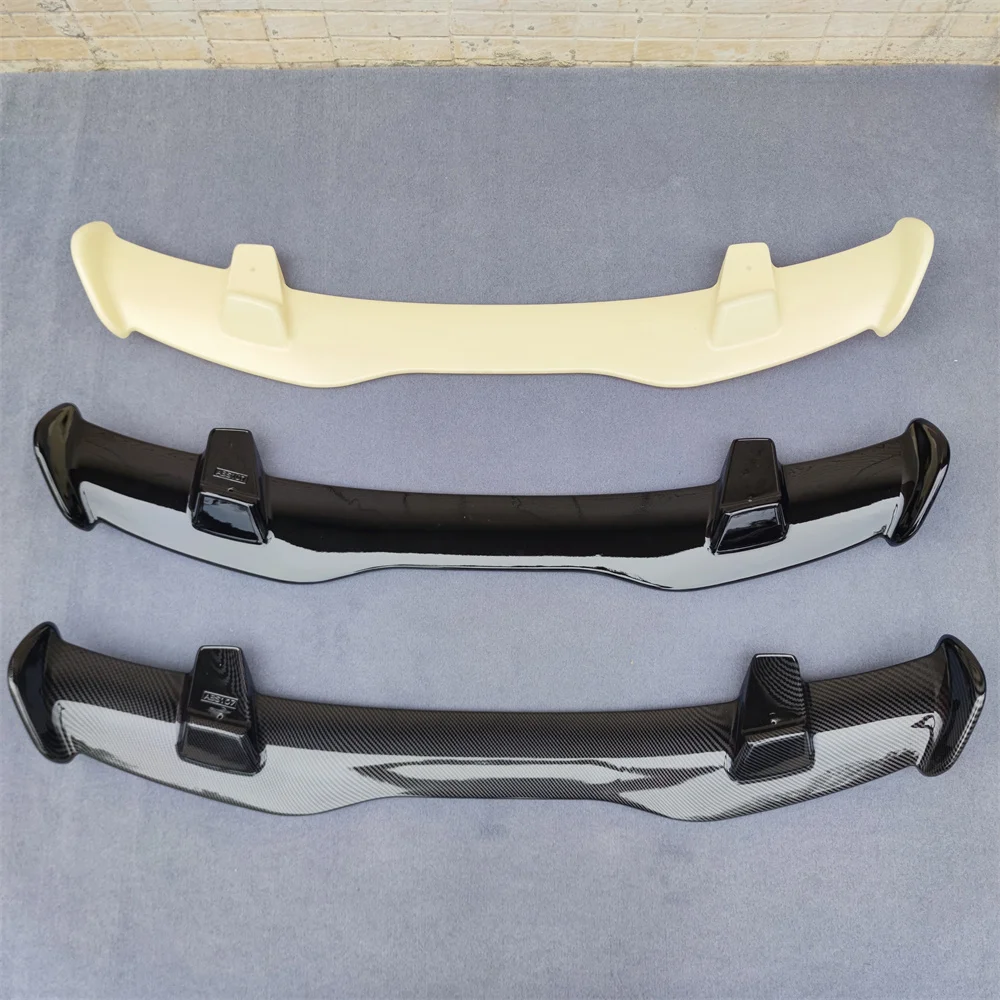 High Quality ABS Plastic For Dacia Sandero 2015-2023 Spoiler Carbon Fiber Look Hatchback Roof Rear Wing Body Kit Accessories