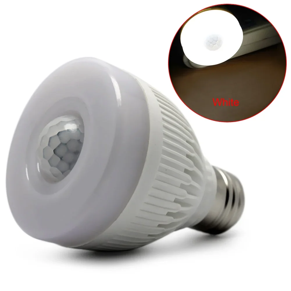 Sensor Bulb E27 5W / 8W Night Bulb PIR Infrared Motion Sensor Detection LED Lamp Light Corridor Hallway Garage Bathroom White