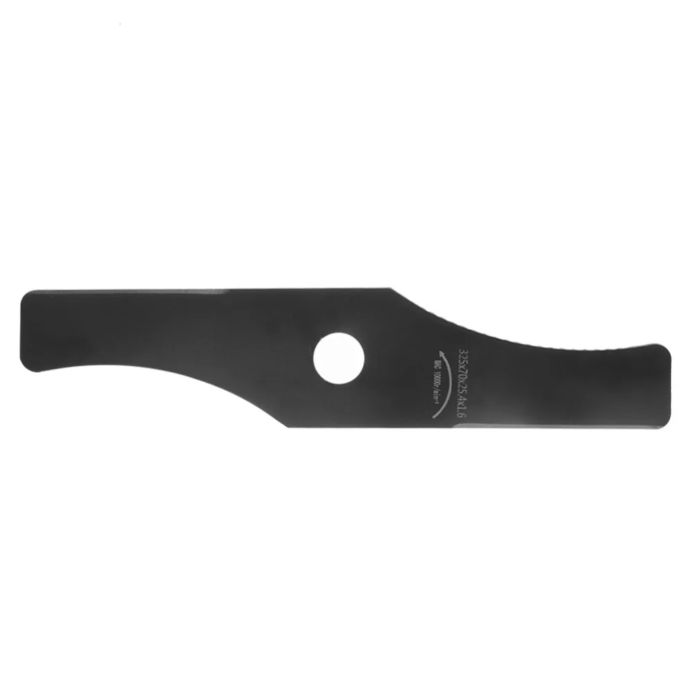 Durable Manganese Steel Brush Cutter Blade 2 Teeth Black Weed Eater Blade Universal Fit Thicken Trimmer Cutting Blade