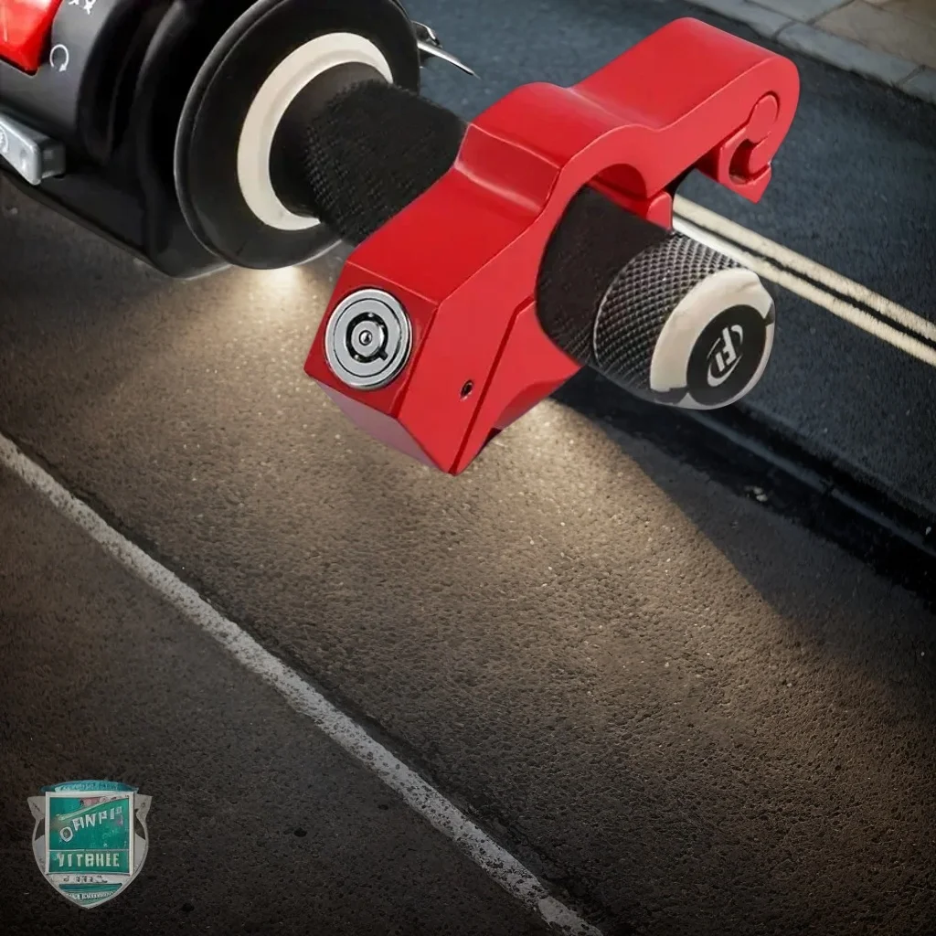 

Heavy-Duty Aluminum Motorcycle Lock - Anti-Theft Handlebar Brake Security for Electric Bikes