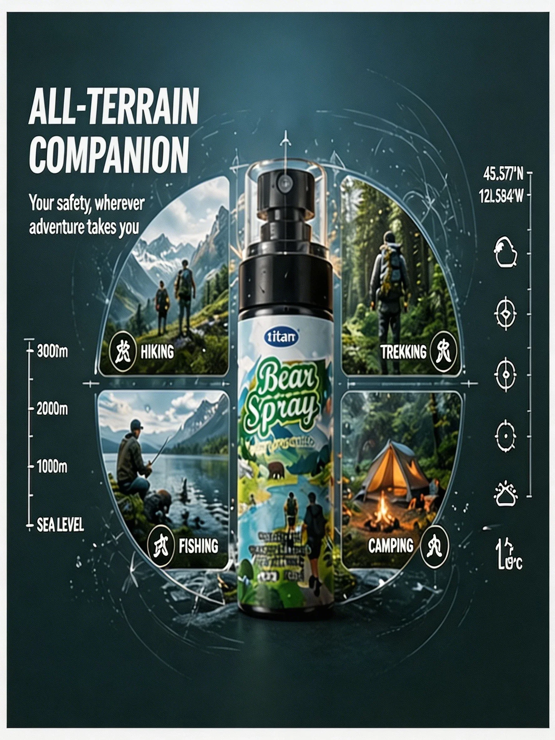 2026 Neues Bären- und Hundeabwehrmittel Pfefferöl Nicht-tödlich 100ml Wildtier-Repellentspray mit Sicherheitsverschluss Camping Wandern Waldtier-Ausrüstung – Detail 4
