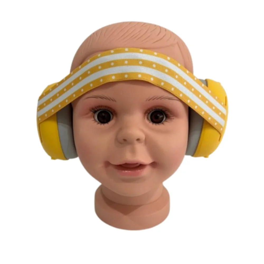 Cuffie antirumore 2 in 1 Silenziatore portatile durevole con cancellazione del rumore Fascia elastica antirumore Cuffie antirumore per bambini Uso da viaggio