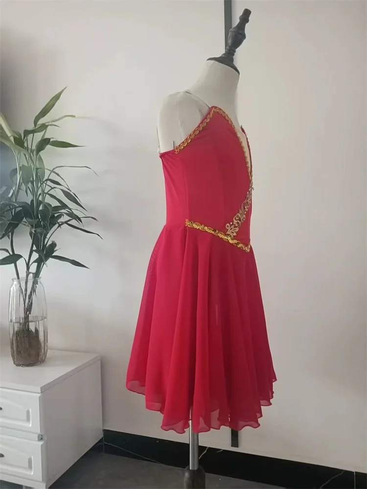 バレエチュチュドレス子供のための女の子競技芸術スケートドレス社交ダンス服クラシックダンスモダンダンス衣装