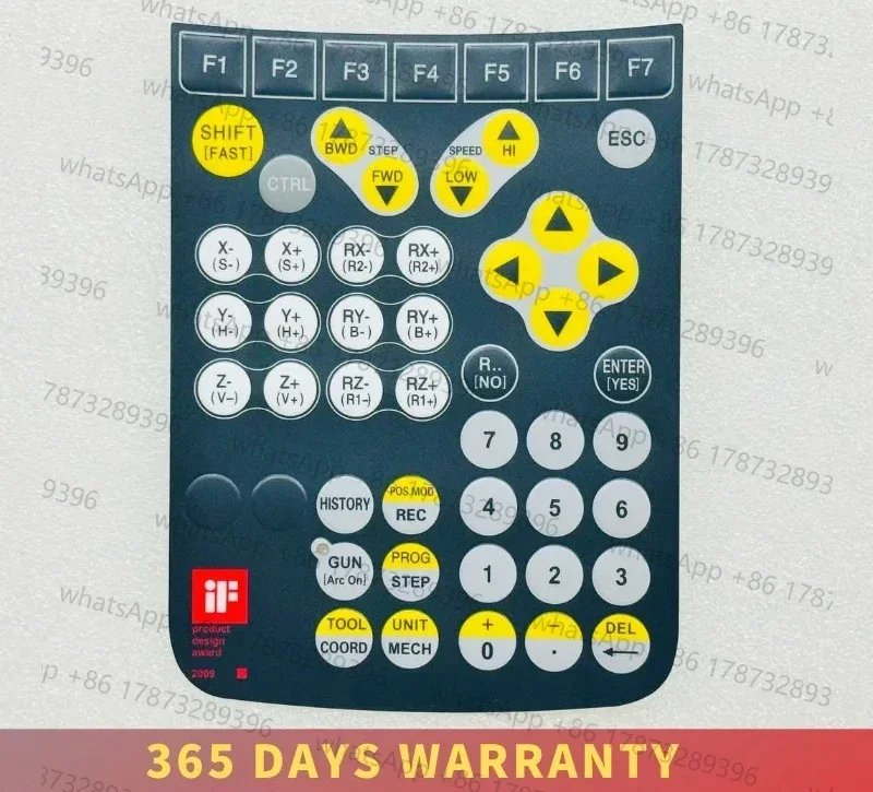 Teclado de Membrana TP-510 TP510 para TP-520 TP520, Painel de Toque com Botões e Tela de Vidro LCD