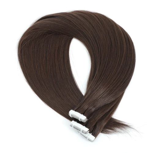 Imagen 2 del producto Cinta sintética en extensiones de cabello Natural Sin costuras Invisible Suave 26 pulgadas Calidad de cabello natural Recto # 1B # 4 # 6M618M816