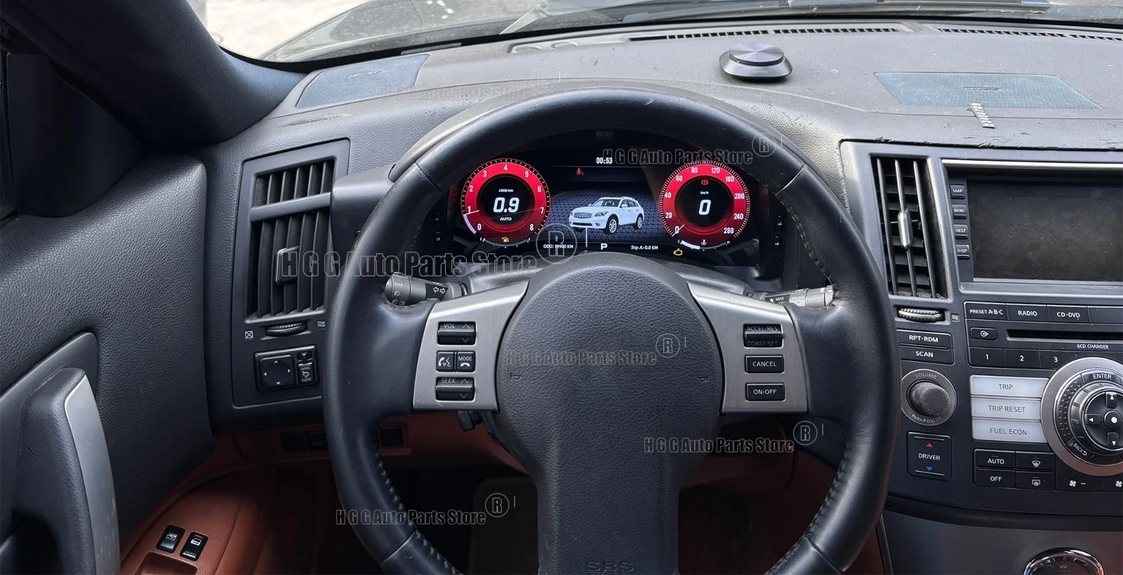 12.3 inch Linux System For Infiniti FX35 FX45 2003-2009 Instrument Digital Cluster Dashboard Virtual Cluster Speedometer Cockpit