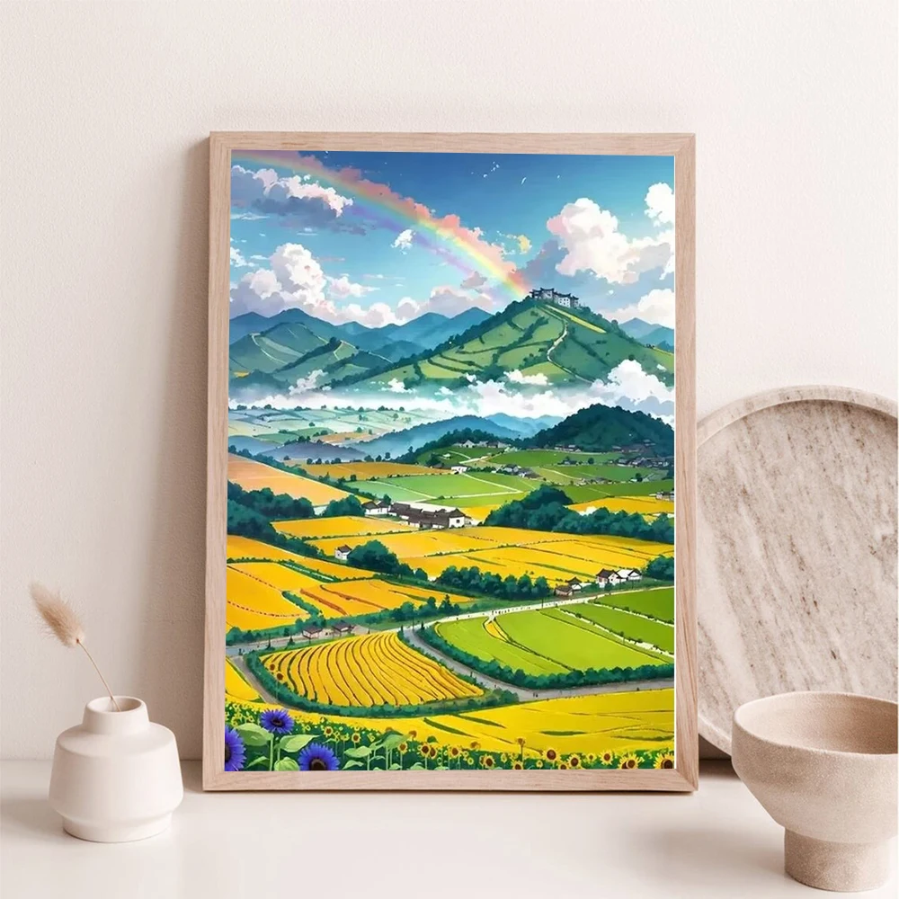 

CHENISTORY Paint By Number rural scenery Drawing On Canvas HandPainted Painting Art Gift DIY Pictures By Number Kits Home Decor