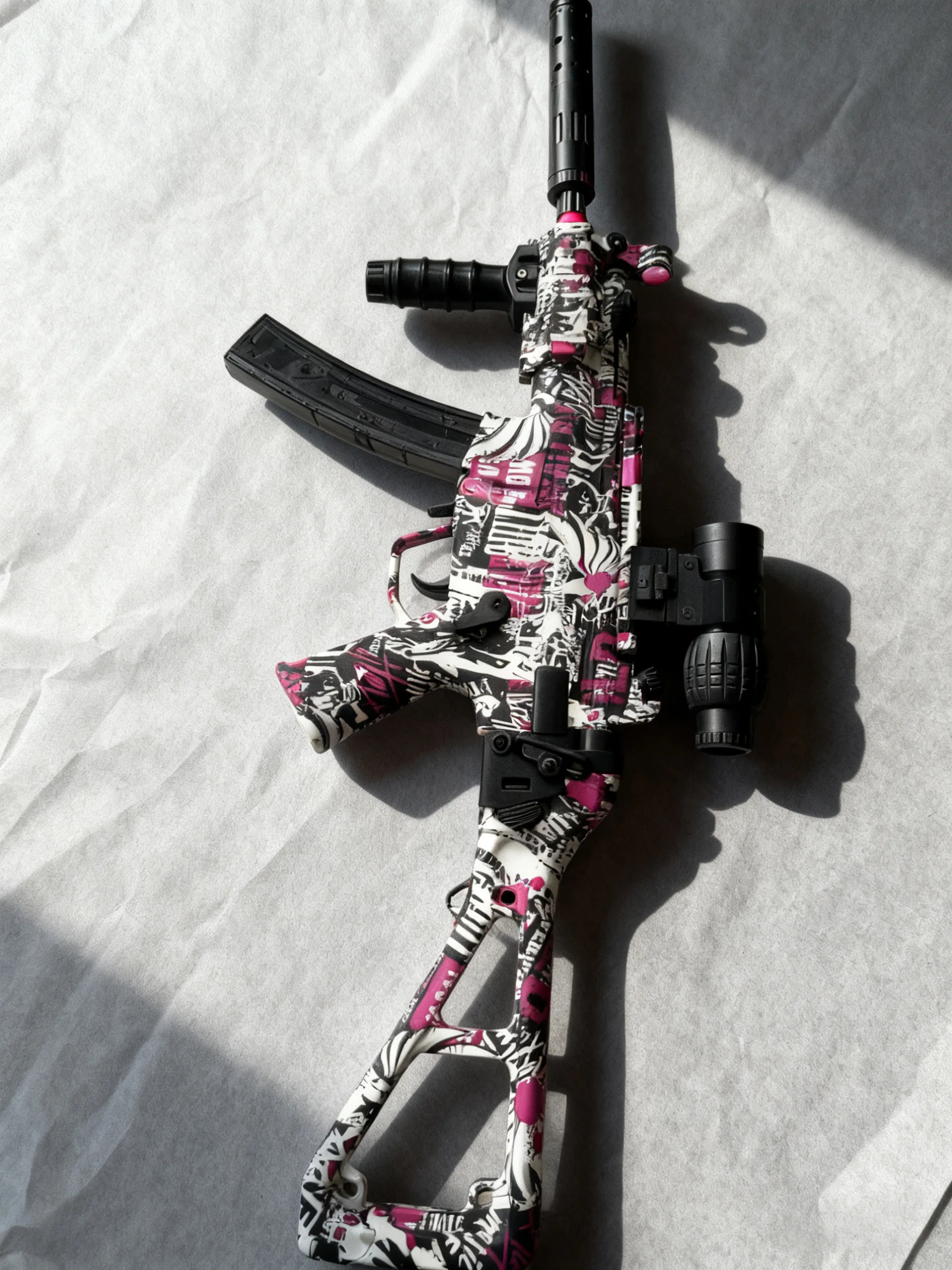 ปืนเจล MP5K ของเล่น- ของขวัญสุดพิเศษสำหรับผู้ใหญ่และวัยรุ่น |   โหมดไฟฟ้าและโหมดธรรมดา ระยะ 20-35 เมตร |   กิจกรรมสร้างทีมกลางแจ้งที่ปลอดภัย