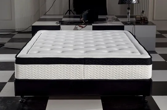 Comfort Queen Hotel Deluxe High Density Foam Mixed Roll Bag Latex Spring Mattress Box for Bedroom Villa