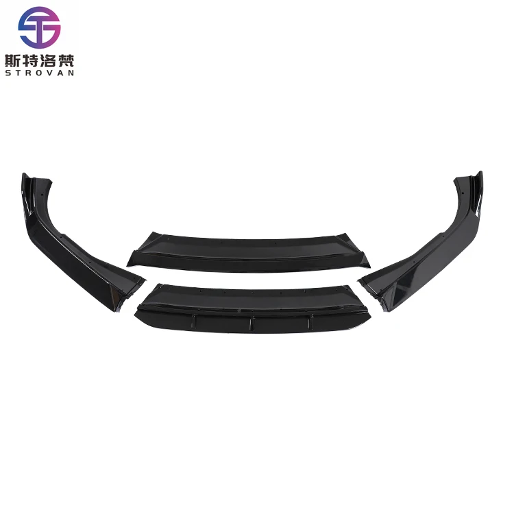 

STLF Factory Direct High Quality Car Body Kits PP Plastic 4pcs Front Bumper Lip for Hondas 10th Accord 2018 2019