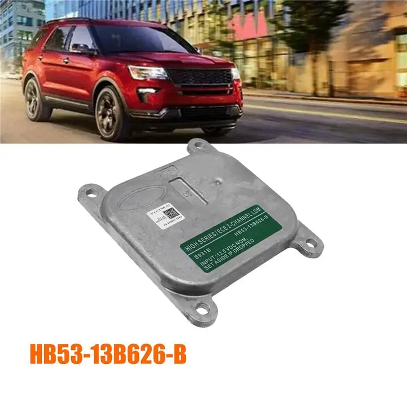 Practical 2X Car Headlight Module Control Unit HB53-13B626-B For Ford Explorer 2017-2019 LDM LED Light Driver Xenon HID Ballast