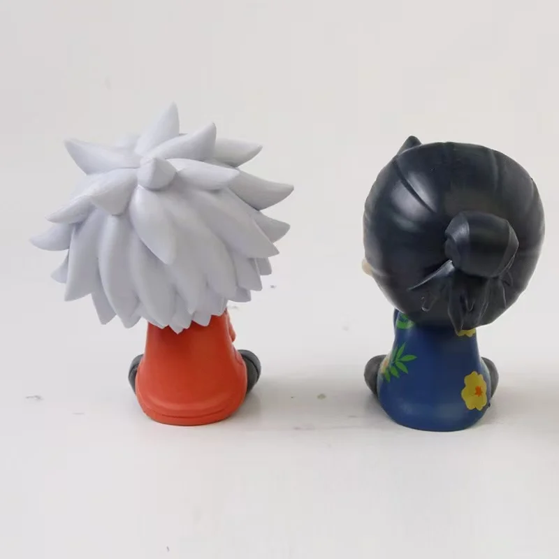 Anime Kawaii Fushiguro Ryomen Shukuna Speelgoed Wederzijdse hulp Jujutsu Lijn Mini Figuren Shimo naar Karu Zittende Figuur PVC Koc C Bodemtemperatuur Poppen