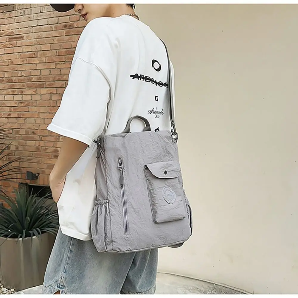 Stylish Multicolor Backpack Multi-functional Nylon School Bag Multi-pocket Large Capacity Travel Backpack Daily Commute