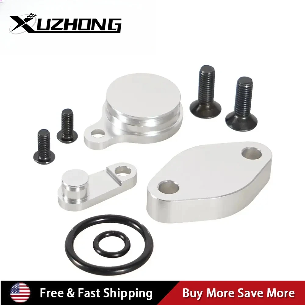 For LS Engine EVAG EGR Block Off Plates Kit Intake Exhaust Manifold Baffle Aluminum Valves Gasket Set New Parts