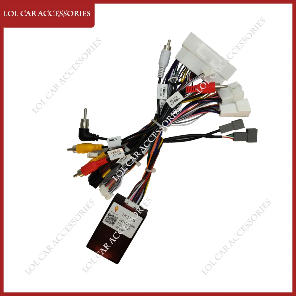 For KIA KX5 2016 / Hyundai Elantra Sonata 9 2018 Car Radio GPS MP5 Player Android Power Cable Canbus Panel Frame Wiring Harness