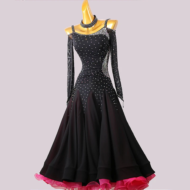 Waltz Dancing Dress Women Ballroom Competition Costumes Female Modern Dance Performance Waltz Tango Ballroom Dance Dress