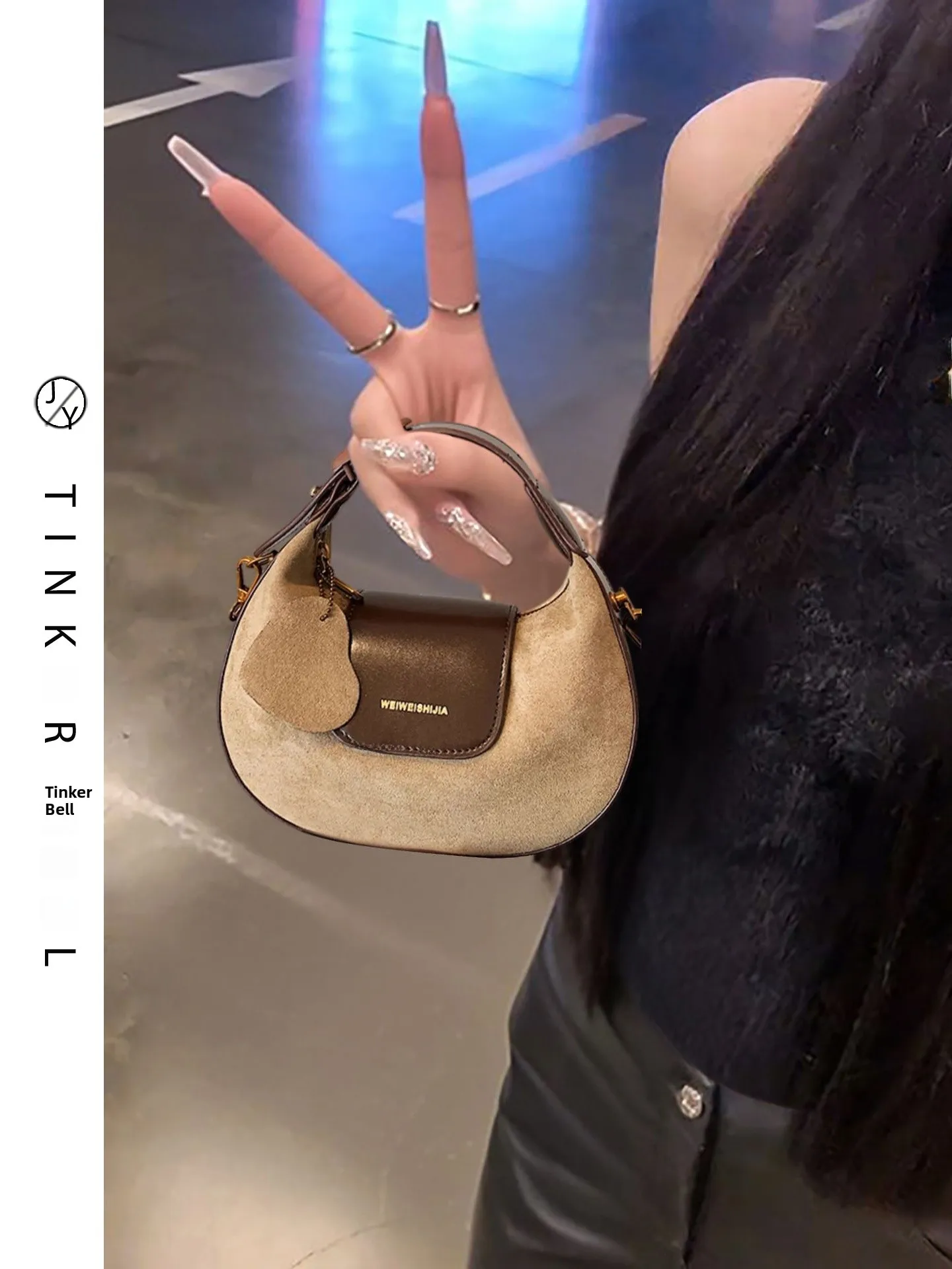 Elegant Versatile Suede Crossbody Bag for Women 2026 New Office Small Handbag Fashion Commuting Diagonal Bag