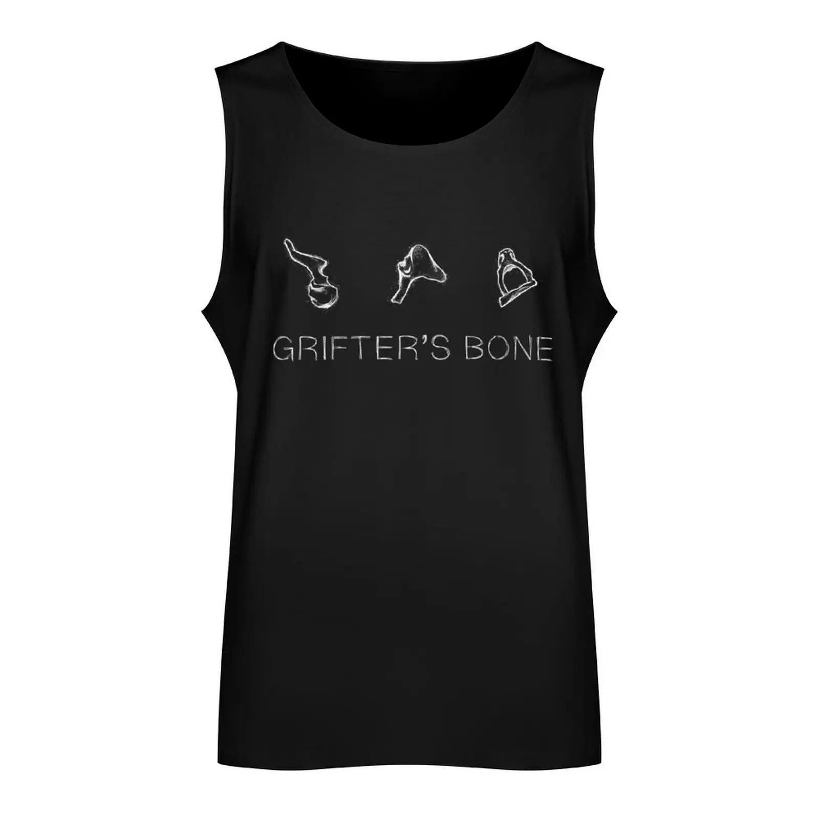 Grifters Bone - Light Logo Tank Top Men's summer clothes T-shirt man Men's sleeveless t-shirt Men's singlets