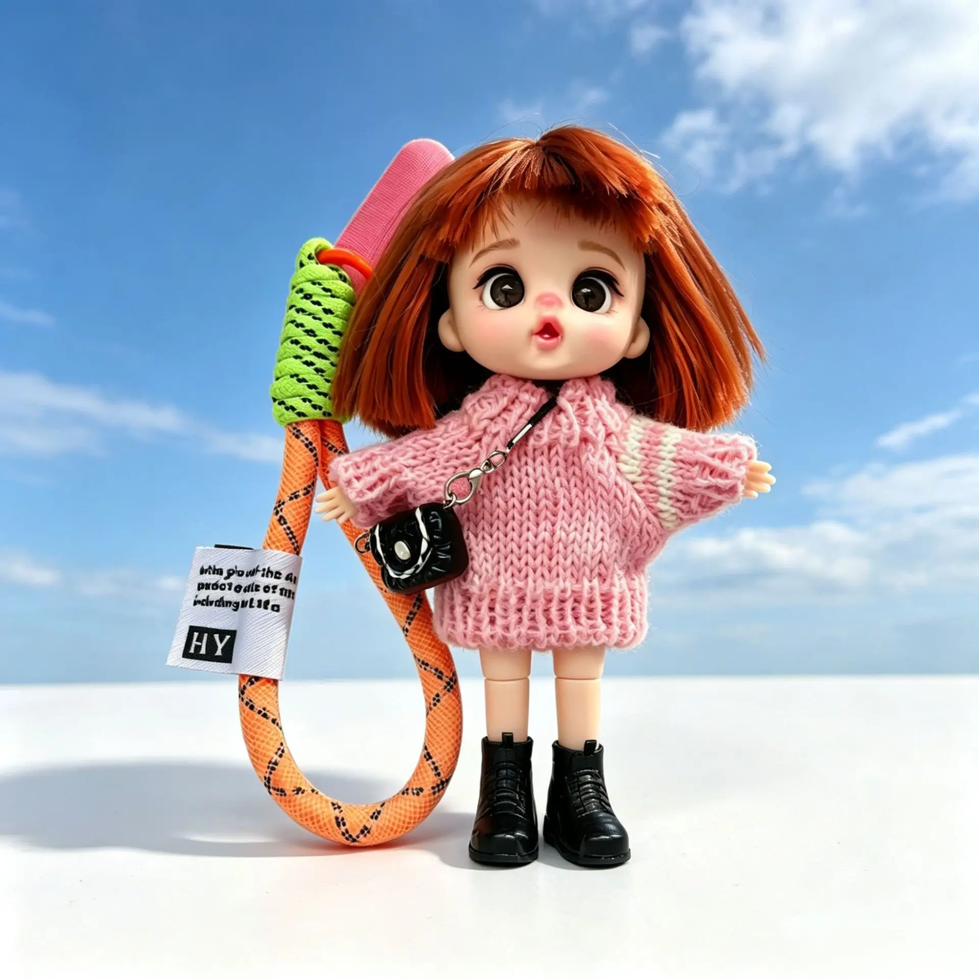 Cute Short Hair 16cm Doll Keychains Pendants Joints Moveable Sweet Princess Doll Dress Up Toy Car Bag Charms Exquisite Girl Toy