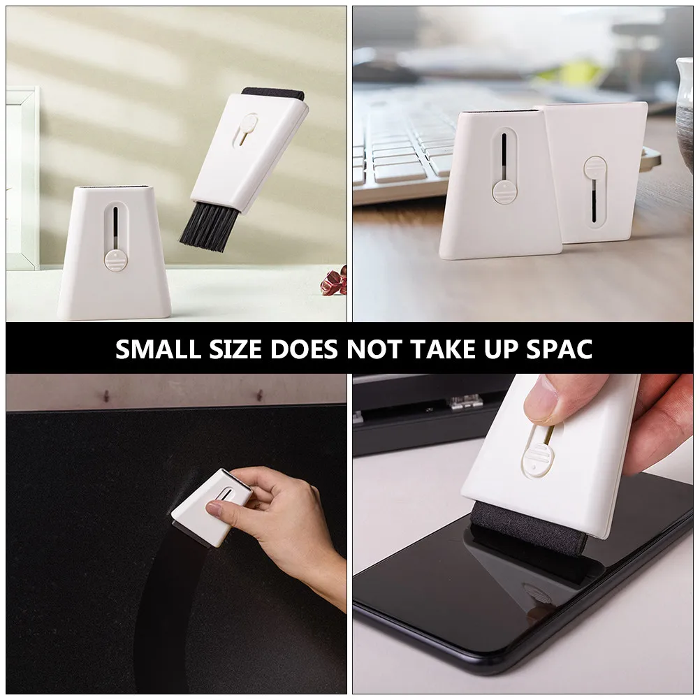 2Pcs Multi-Functional Cleaning Brush Small Dual-Head Keyboard Cleaner Portable Mini Size Dust Dirt Crumbs Multi-Functional Brush