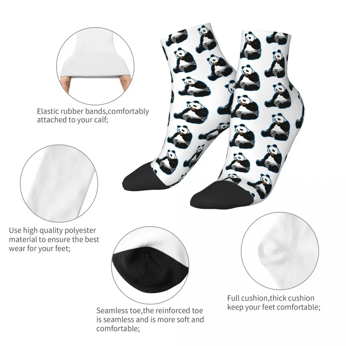 Kavnotik Panda Socks Harajuku High Quality Stockings All Season Socks Accessories for Unisex Birthday Present