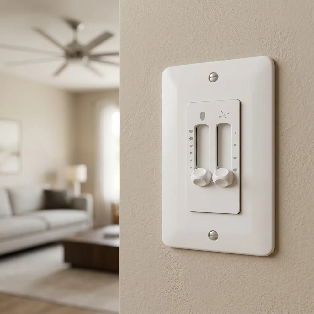 For Creating Perfect Ambiance White Ceiling Fan Controller Wireless Fan Control System Wall Mounted Fan Regulator