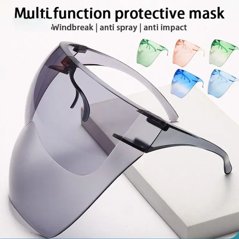 Face Shield Transparent Cover  HD Baffle Block Dustproof Anti Droplet for Construction and Gardening