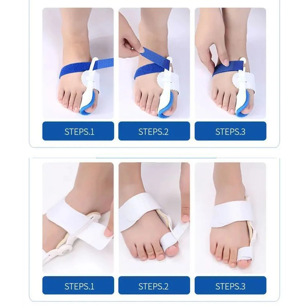 2Pcs Big Bone Toe Bunion Splint Straightener Corrector Hallux Valgus Corrector Bunions For Toes Pain Relief Foot Care Tools New