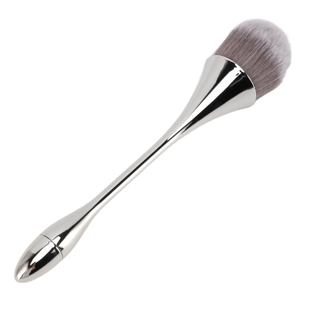 2pcs Soft Bristles Nail Art Powder Brush Ergonomic Handle Multipurpose Powder Remover Brush Nail Powder Remover Nail Dust Brush