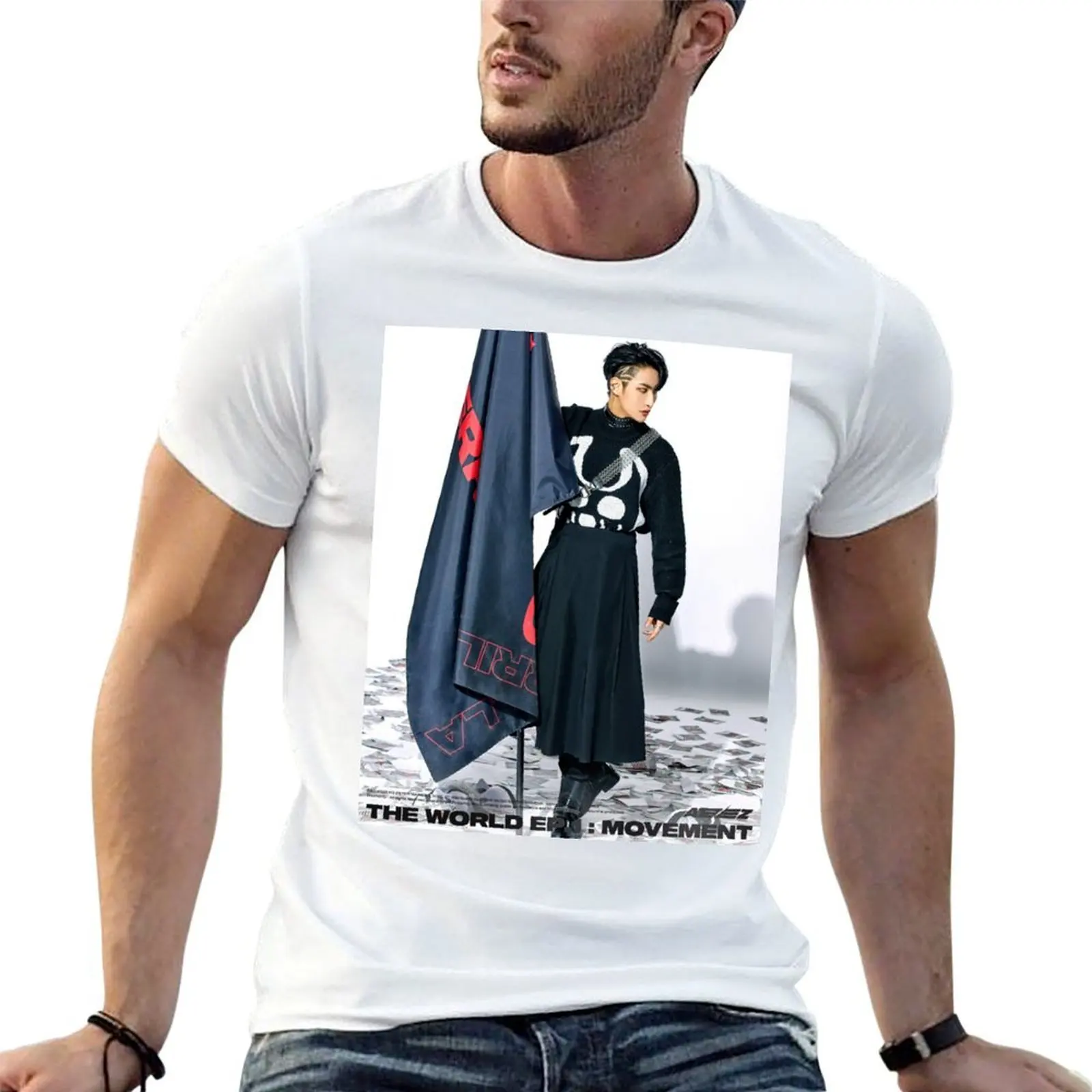 

Ateez Seonghwa The World Ep.1: Movement T-Shirt graphic t shirts for man t shirt man luxury T-Shirt