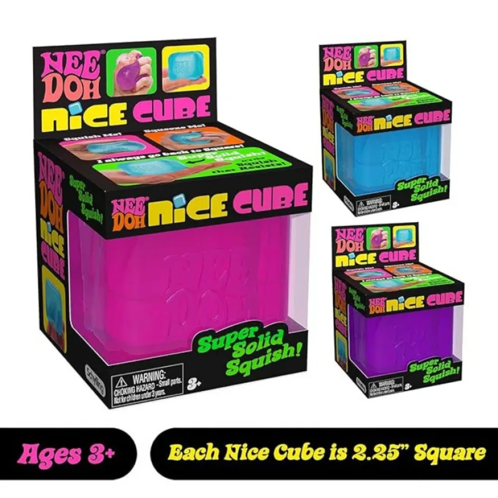 NeeDoh, Nice Cube, Schylling - Knautsch-Musikspielzeug - Sensorisches Quetschspielzeug - Sensorisches Spielzeug, Squishy-Spielzeug