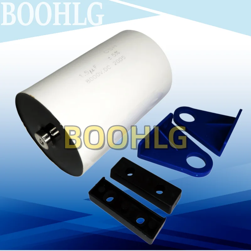 1PCS High Voltage Inductive Non-Pole Storage Filter Pulse Capacitor 1.5UF 155 8000V 8KV 76X114MM