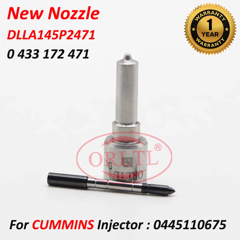 

DLLA145P2471 Diesel injector nozzle DLLA 145 P 2471 Common Rail Nozzle DLLA 145P 2471 For Cummins Injector 0445110675