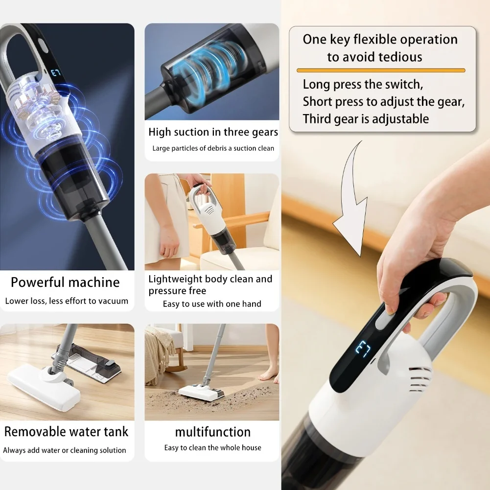 

Auto Vacuum Cleaner Portable Vacuum Cleaner Compact Design For Portability Easy Maintenance With Washable Parts