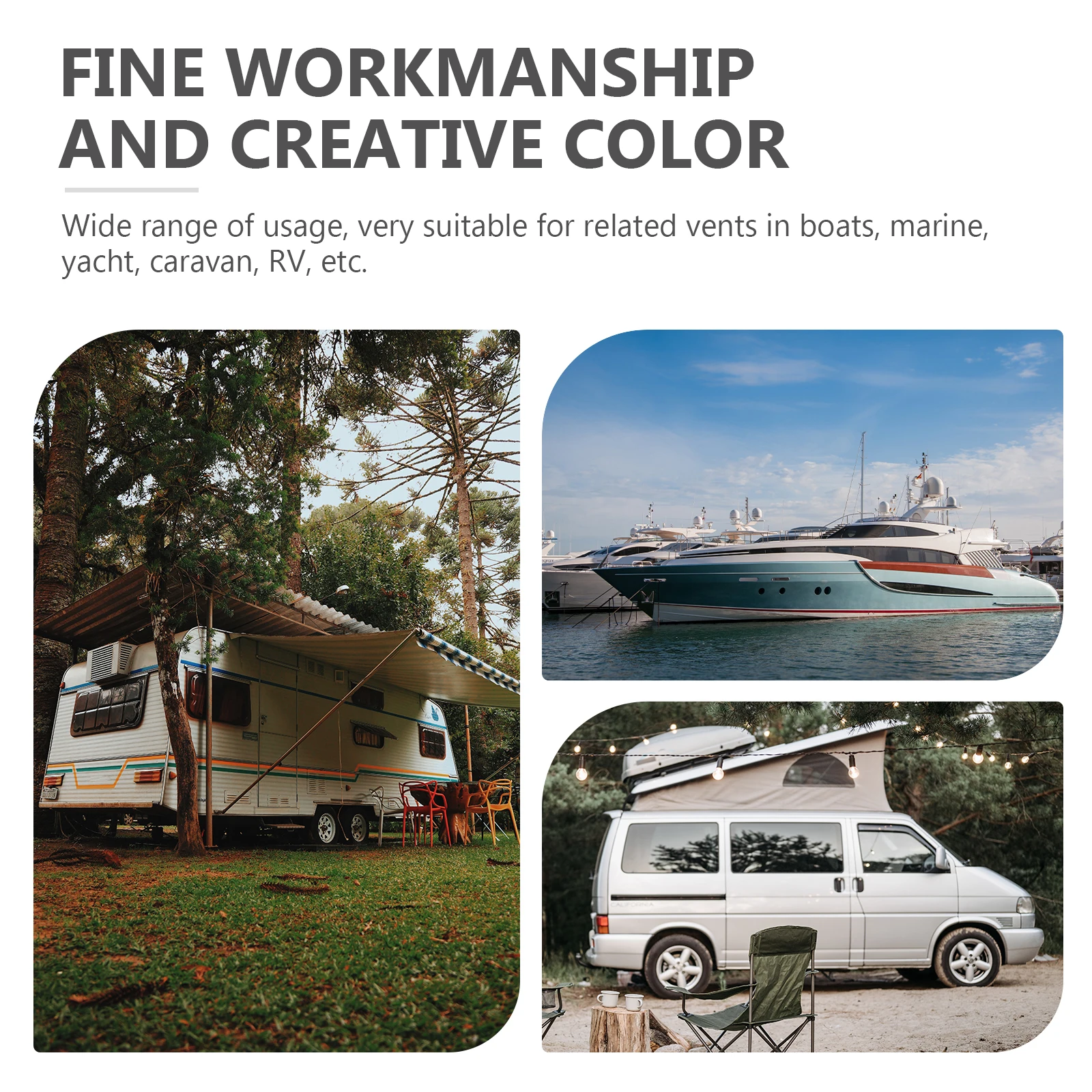 Nylon-Lüftungsfensterabdeckung für Boote, Yachten, Wohnmobile, Wohnwagen, langlebig, lichtbeständig, Lüftungsschlitze, Zubehör, Marine-Panel