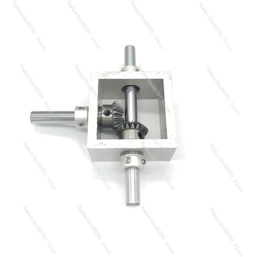 1:1 Angle Device Right-angle Drive Reversing Bevel Gearbox Angle Converter 90-Degree Angle Reducer 6MM/8MM Shaft Corner Device