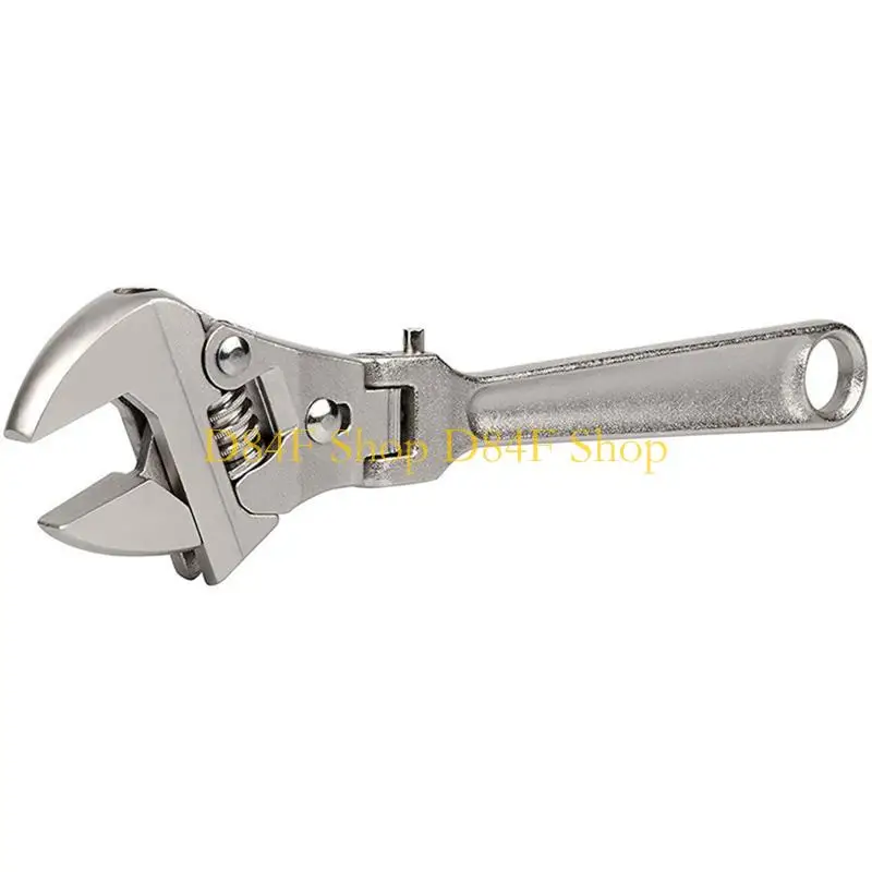 D84F Adjustable Flexhead Ratchet Wrench with 180° Rotating for Head for Repair Hydroelectric Conditioning Installation 8in/10