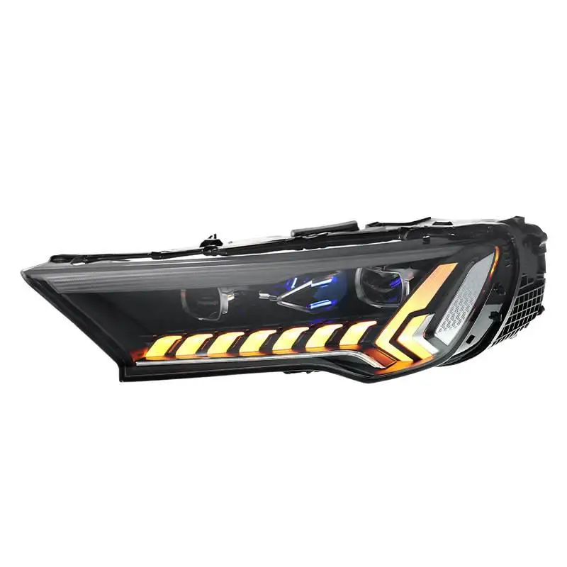 For Audi Q7 Headlight Assembly 2020-2023 Models Modified With High-End Matrix LED DRL Sequential Turn Signals And Projector Lens