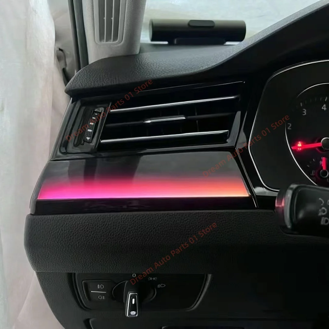 For Volkswagen VW Passat B8/Variant/Arteon Dynamic Atmosphere Lamp Original Car 1:1 Mold LED Ambient Light Piano Black Trim Bar