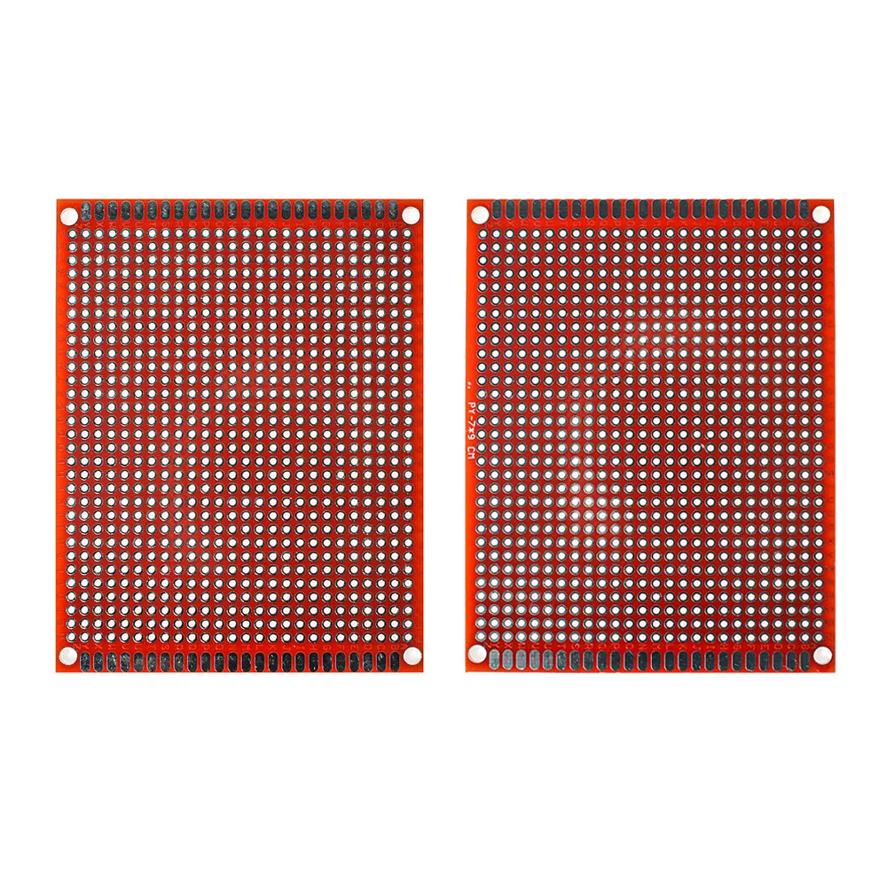 2PCS PCB Board red Double-sided Board 7*9CM PCB DIY Universal Circuit Boards