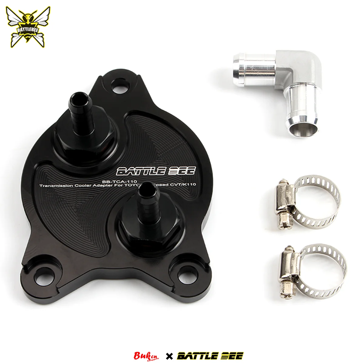 

Transmission Oil Cooler Adapter For Toyota Yaris 2NR -6speed CVT K110 K310 Radiator Base Plate Sandwich BB-TCA-110