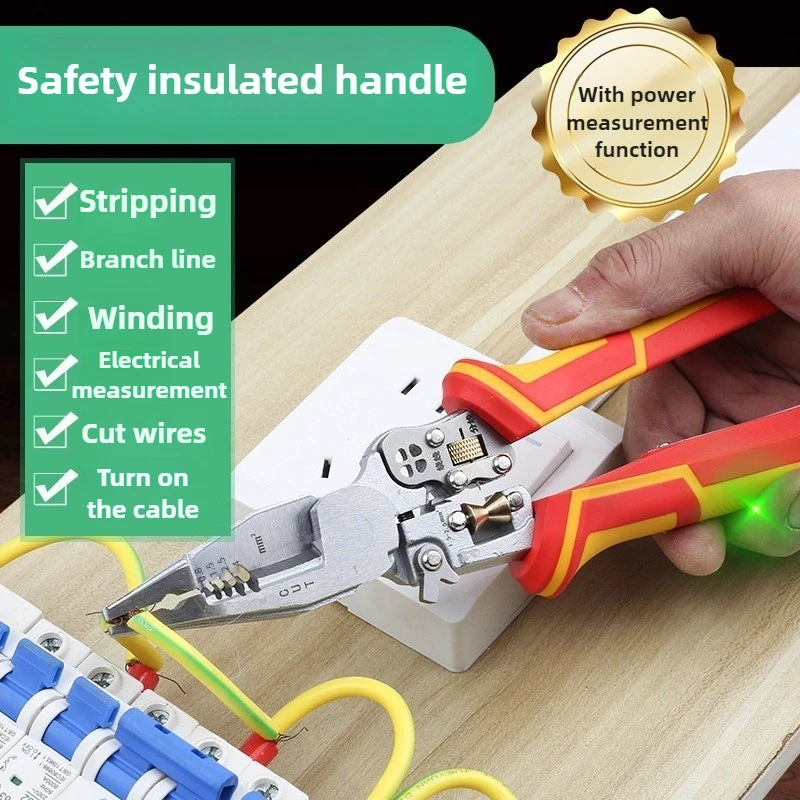 Multi-functional Electrician Pliers Professional Wire Stripping Pliers Cutting Wire Electrical Tools Plier Hardware Manual Tools