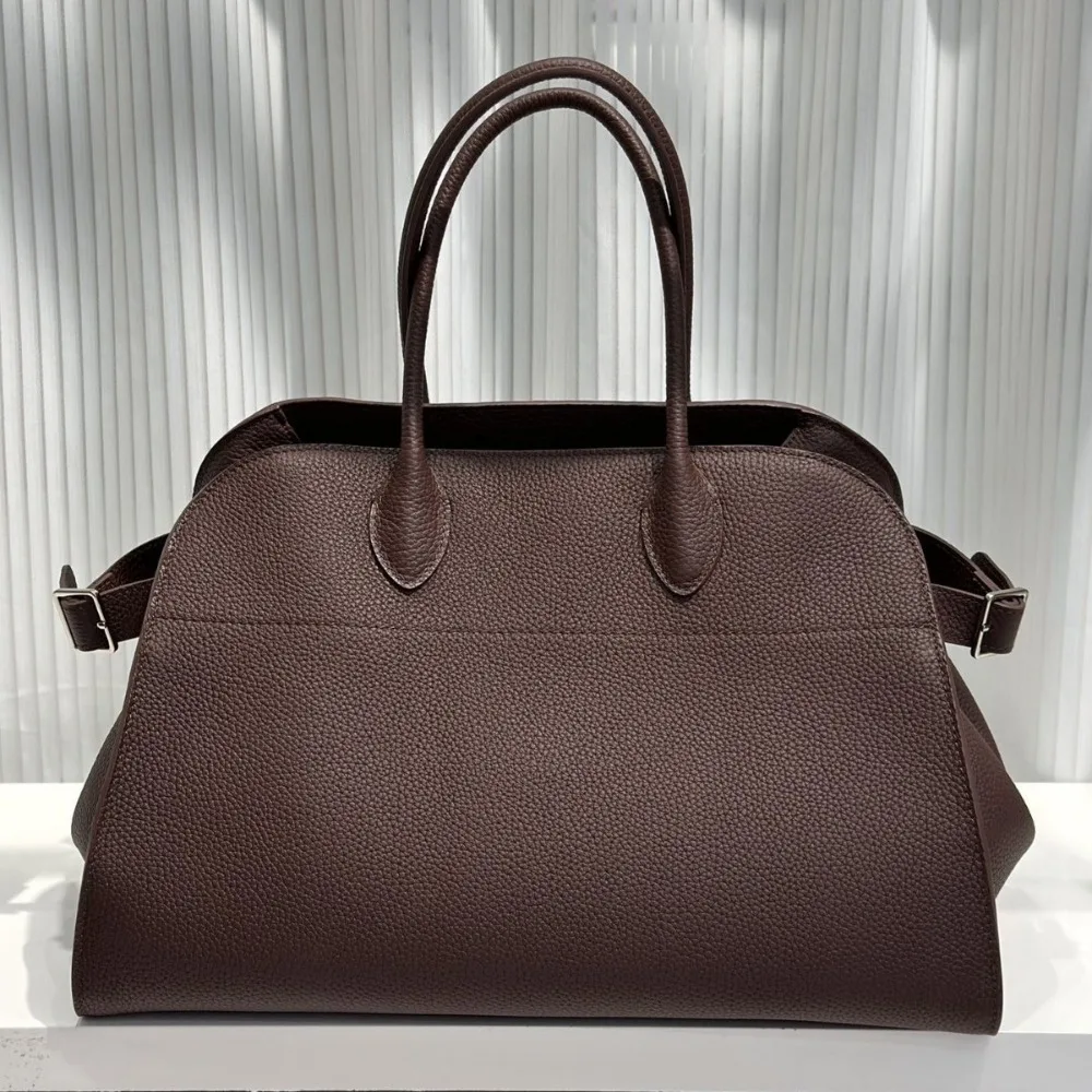 High-end Light Luxury Togo First-layer Cowhide Large-capacity Tote Bag Niche Designer Handbag Fashionable Versatile Women's Bag