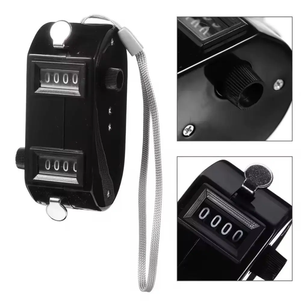 High Quality Portable Bidirectional Counter Hand Black Two-way Clickers Lightweight Counter for Golf Score Keeper