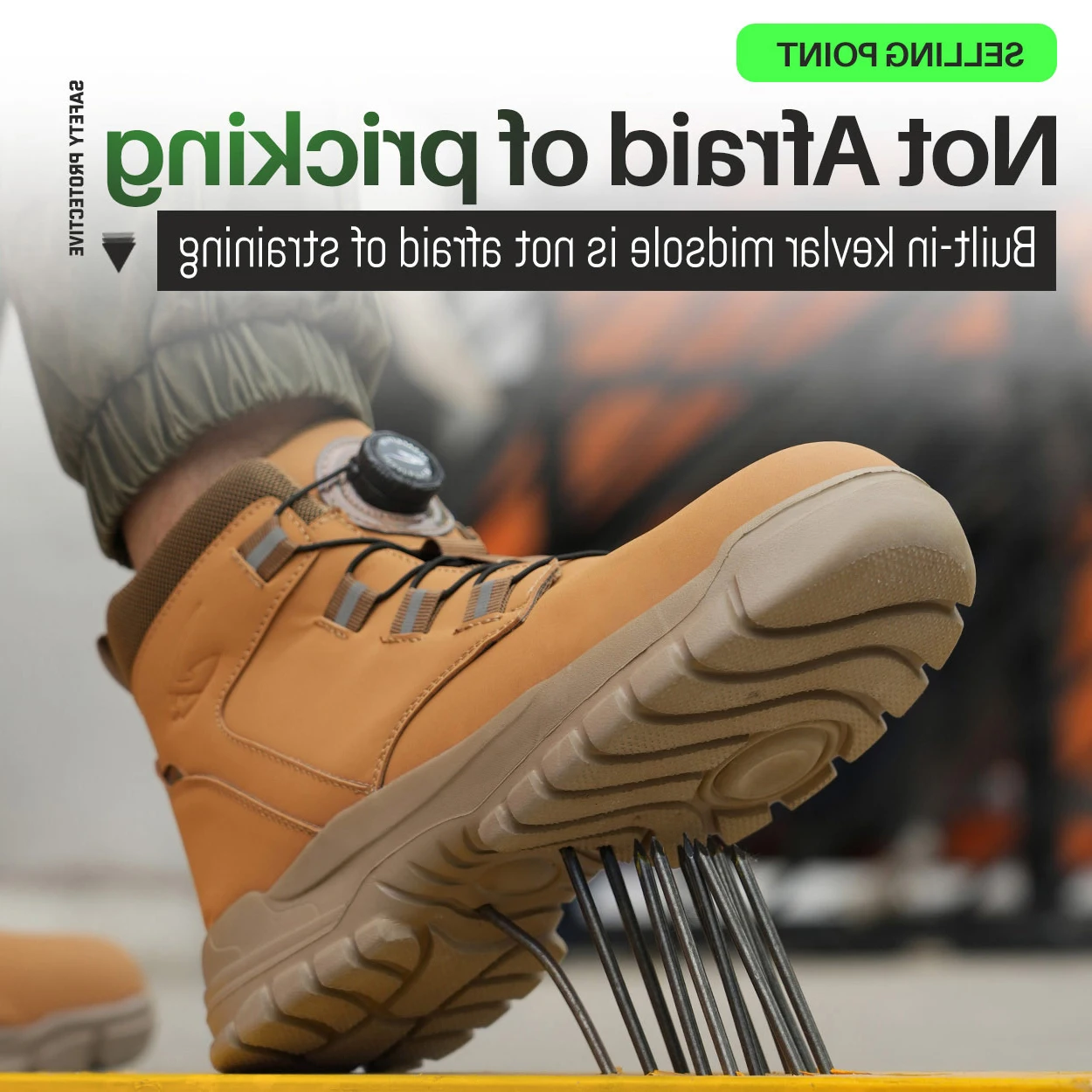 

Men's Military Tactical Boots Army Boots Men Side Zipper Military Boots Men Anti-Slip Ankle Boots Work Safety Shoes Hiking Shoe