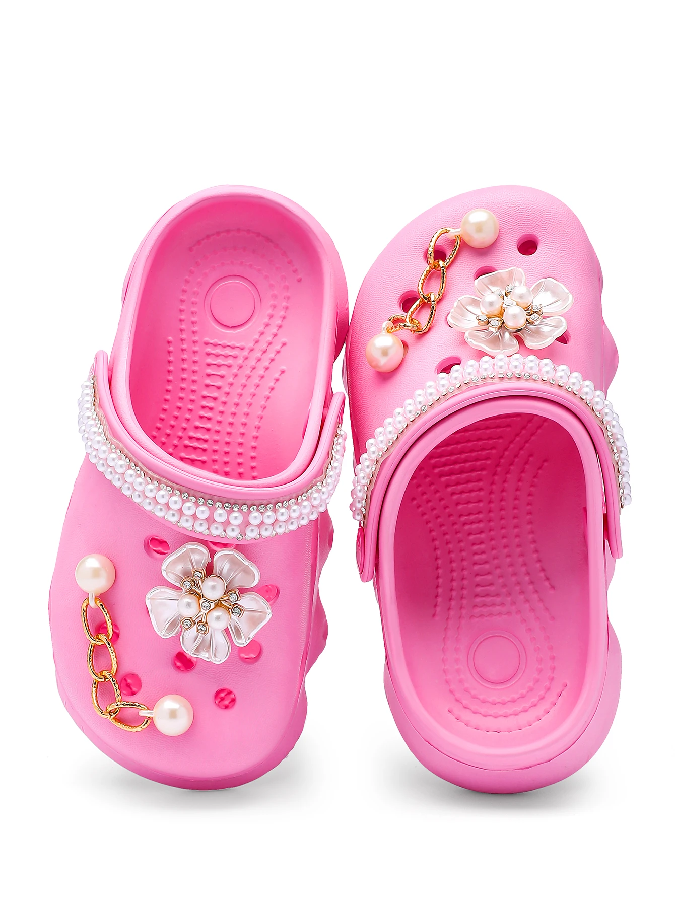Kinder-Clogs, Leichte EVA-Gartenschuhe, Wasserdichte Rutschfeste Sandalen, Bequeme Slip-On Schuhe für Drinnen und Draußen 1214 – Detail 2