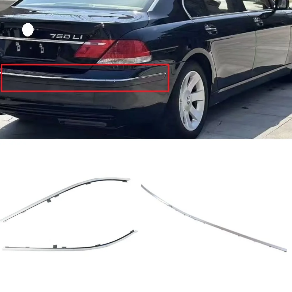

Rear bumper chrome plated strip 51127135587 51127135588 51127135583 For BMW 7 Series E66 2006-2008